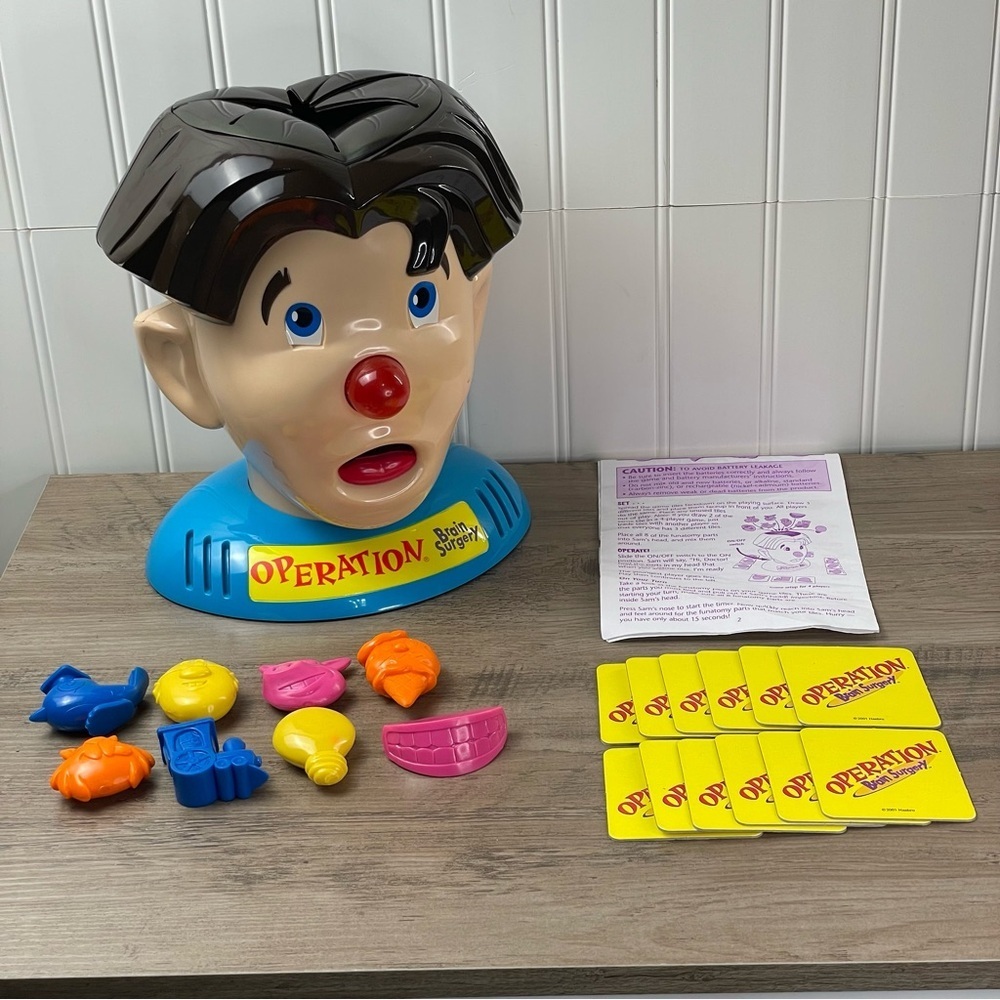 Vintage Milton‎ Bradley Operation Brain Surgery Talking Electronic Game Complete